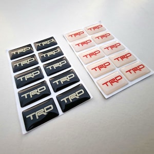 Toyota TRD 3D Domed Badge Logo Emblem Sticker Graphic Decal