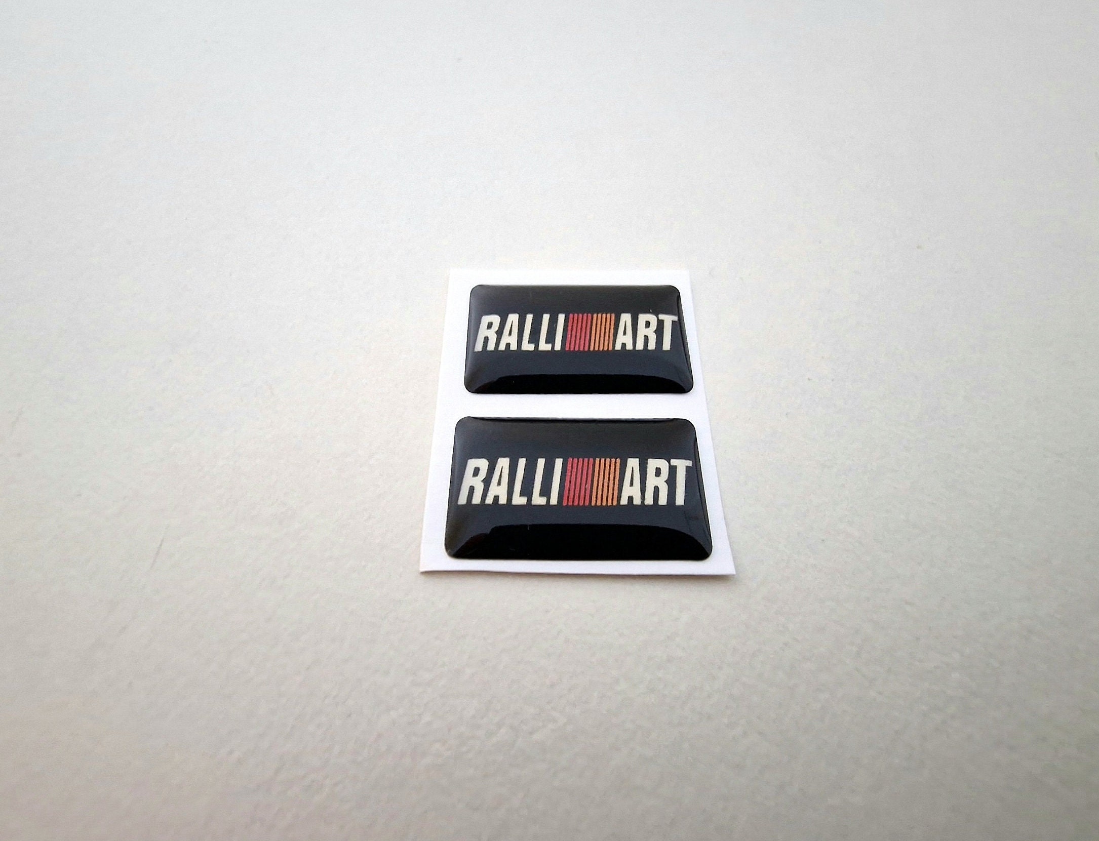 Mitsubishi Ralliart 3D Domed Badge Logo Emblem Sticker Graphic Decal ...