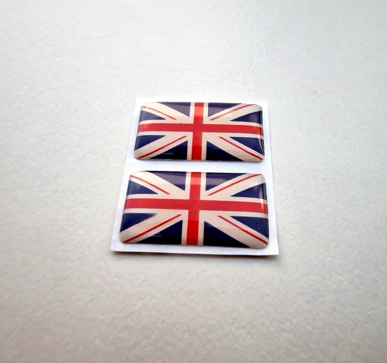 UK United Kingdom Flag Union Jack Great Britain 3D Domed Badge Logo ...