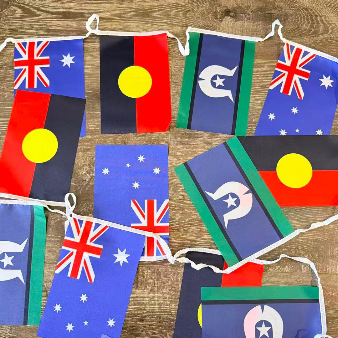 10m Australian Aboriginal Torres Strait Islander Flag Bunting Party ...