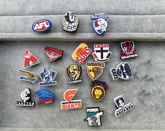Shoe Charms for Crocs for jibbitz Cats Carlton Lions Crows Carlton Essendon Hawks Bulldogs Sydney Swans St Kilda Tigers Kangaroos
