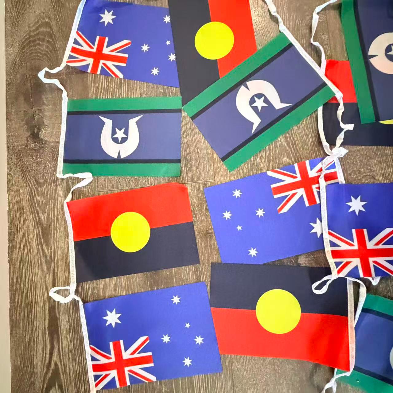 10m Australian Aboriginal Torres Strait Islander Flag Bunting Party ...