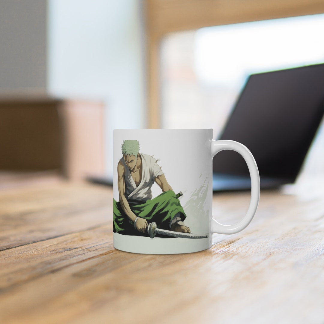 Roronoa Zoro Coffee Mug One Piece Anime 11oz Drinkware Ideal for ...