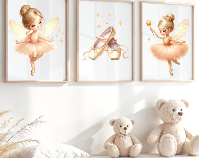 Little Ballet Dancer Wall print / Ballerina  Dancer art print for Girls bedroom