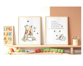 Winnie the Pooh Classic Nursery wall prints