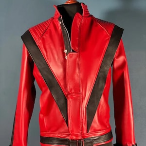 Handmade Thriller Jacket with Black Accents, Michael Jackson