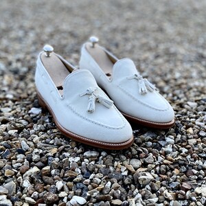 Mens white loafers uk clearance