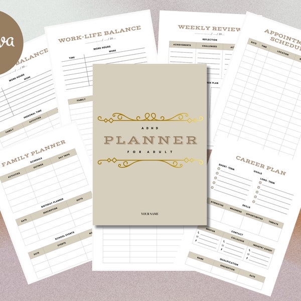 Stay on track with our ADHD-friendly planner. Boost focus, map out your career, schedule appointments, and manage family life effortlessly!