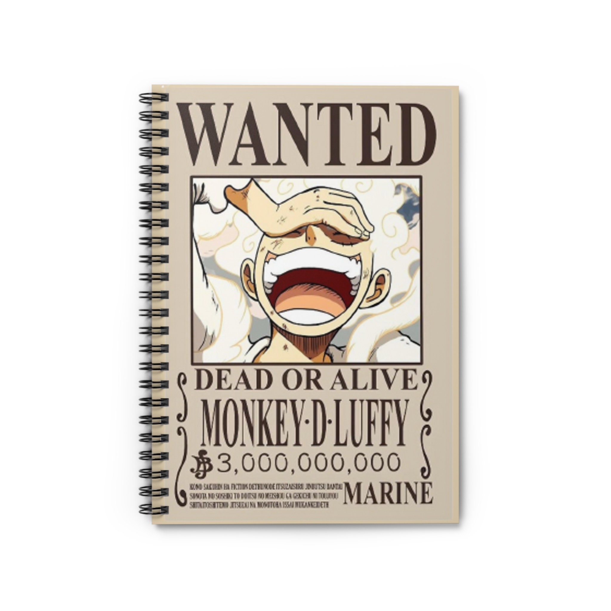 STICKER ruggito One Piece Wanted Posters 28,5 cm × 19,5 cm