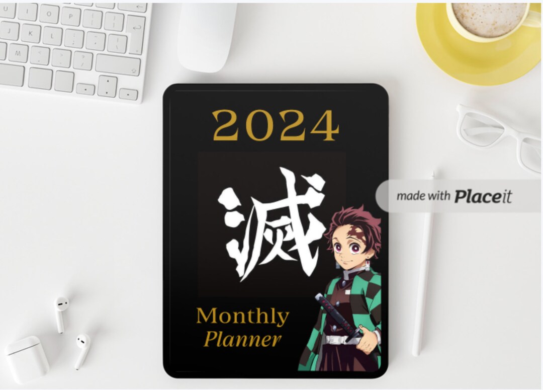 2024 Demon Slayer Anime Monthly Calendar Monthly Planner Schedule