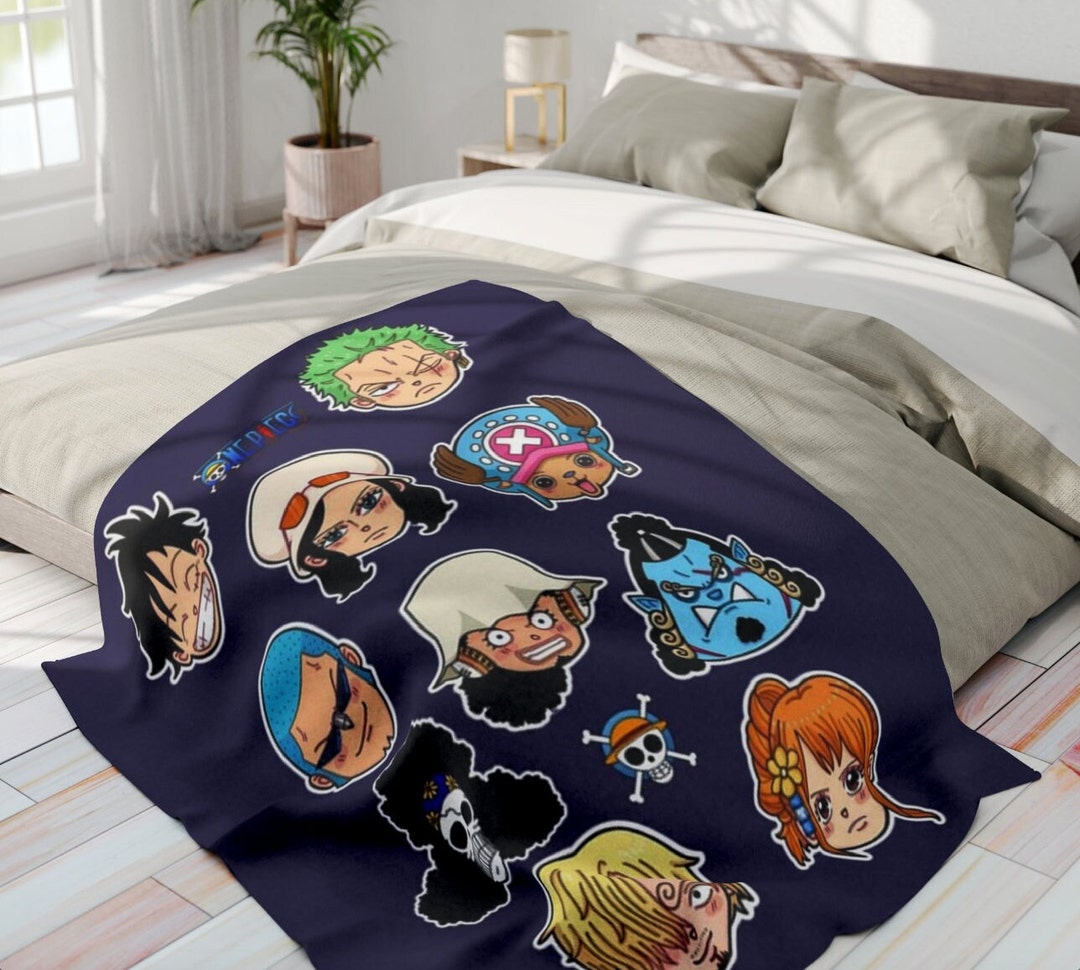 One Piece Anime Strawhats Blanket Tapestry Birthday Toy Etsy