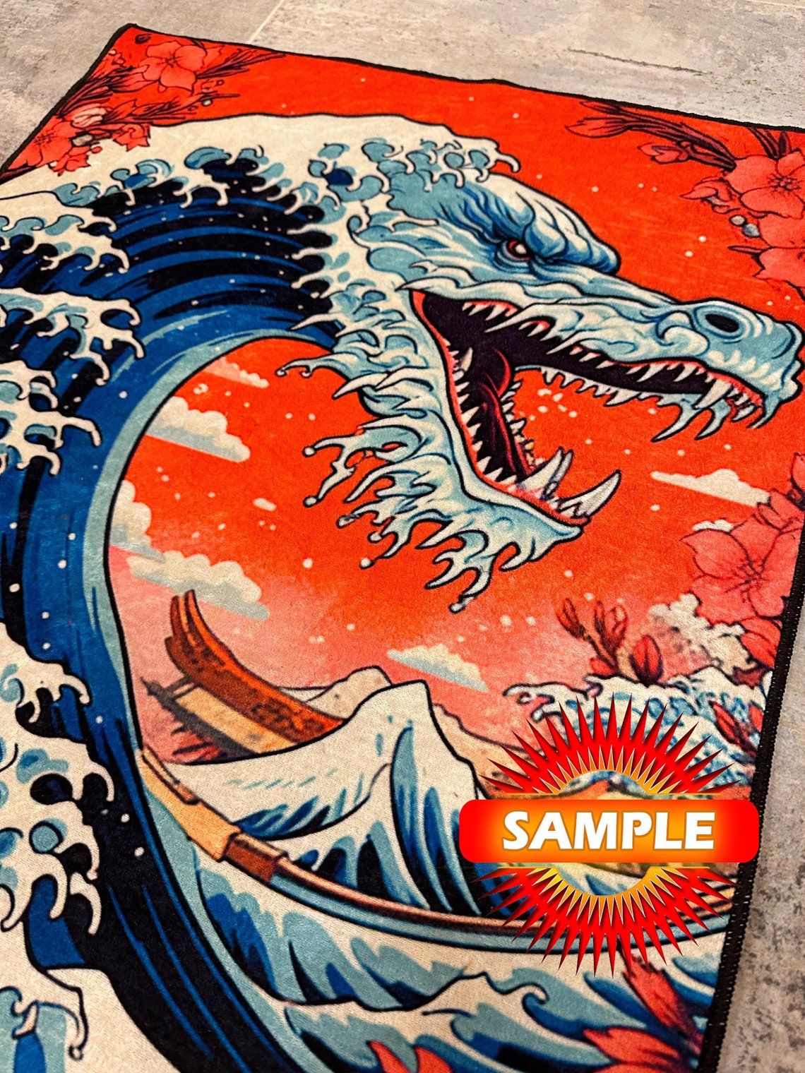 Mid Century Modern Rug,hand Drawn Mid Century Rug,mid Century Rug,mid