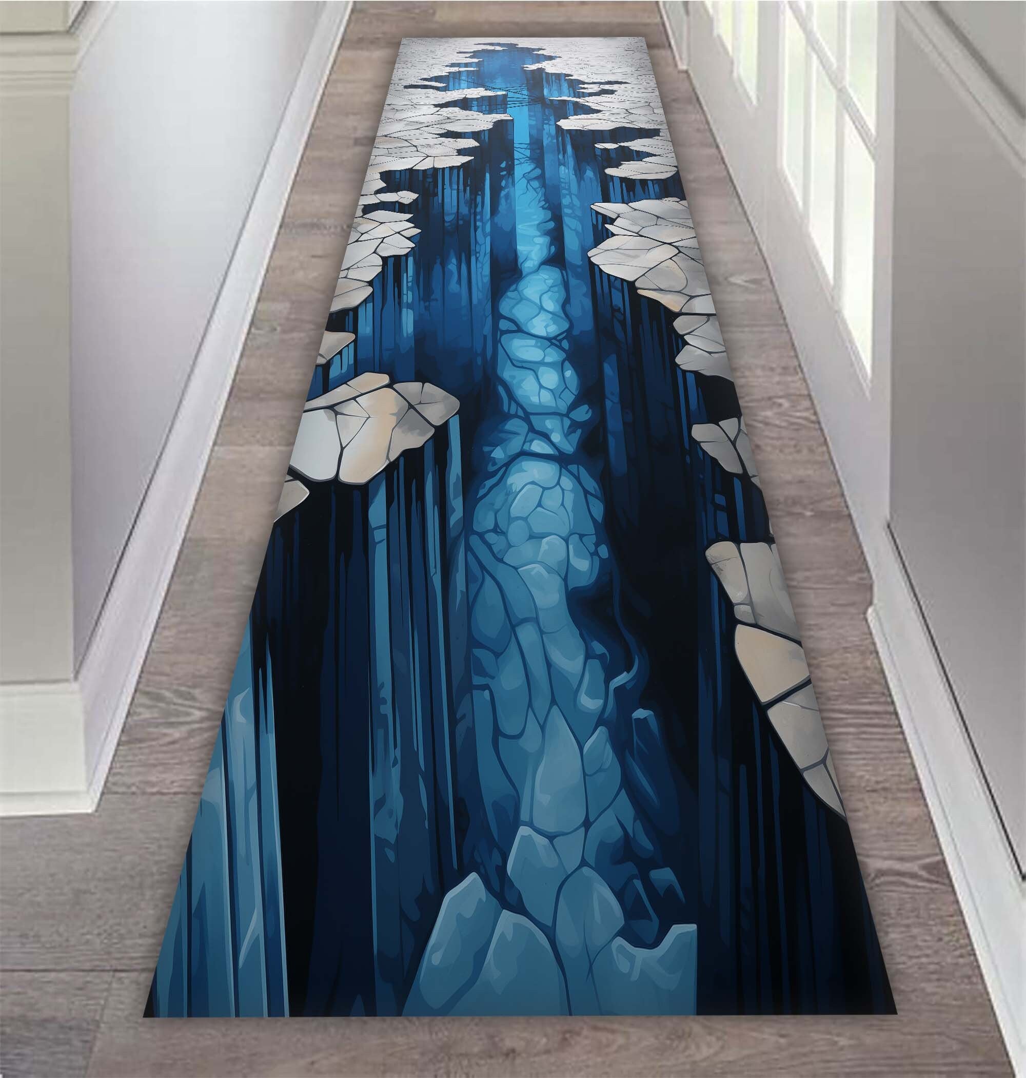 3D Rug, Vortex Rug, 3D Vortex, Runner, Deep Hole Rug, 3D Huge Crack