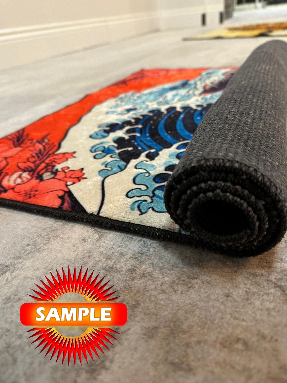 Mid Century Modern Rug,hand Drawn Mid Century Rug,mid Century Rug,mid