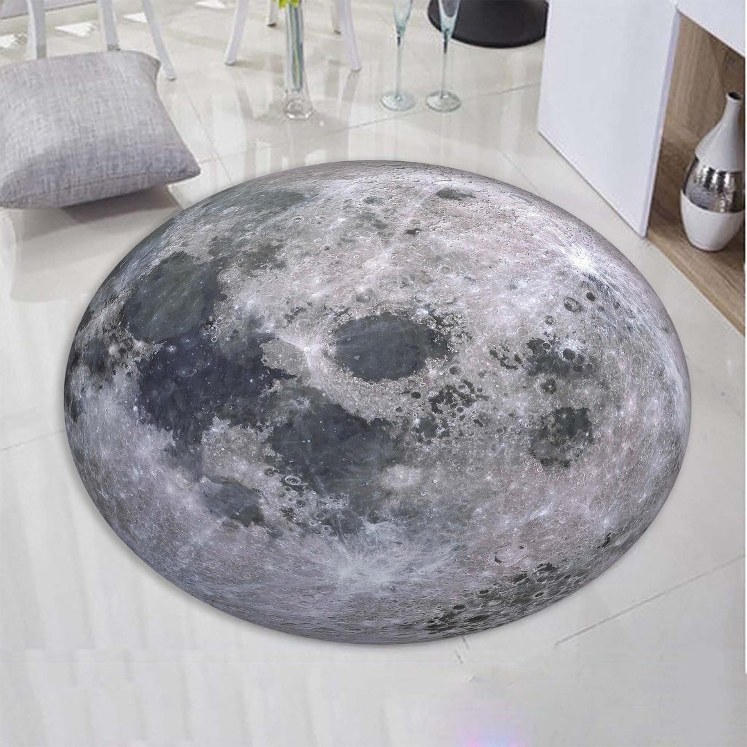 Moon Rug, Round Moon Rug, Full Moon, Full Moon Rug, Teen Room Rug, Design Rug, Teen Room