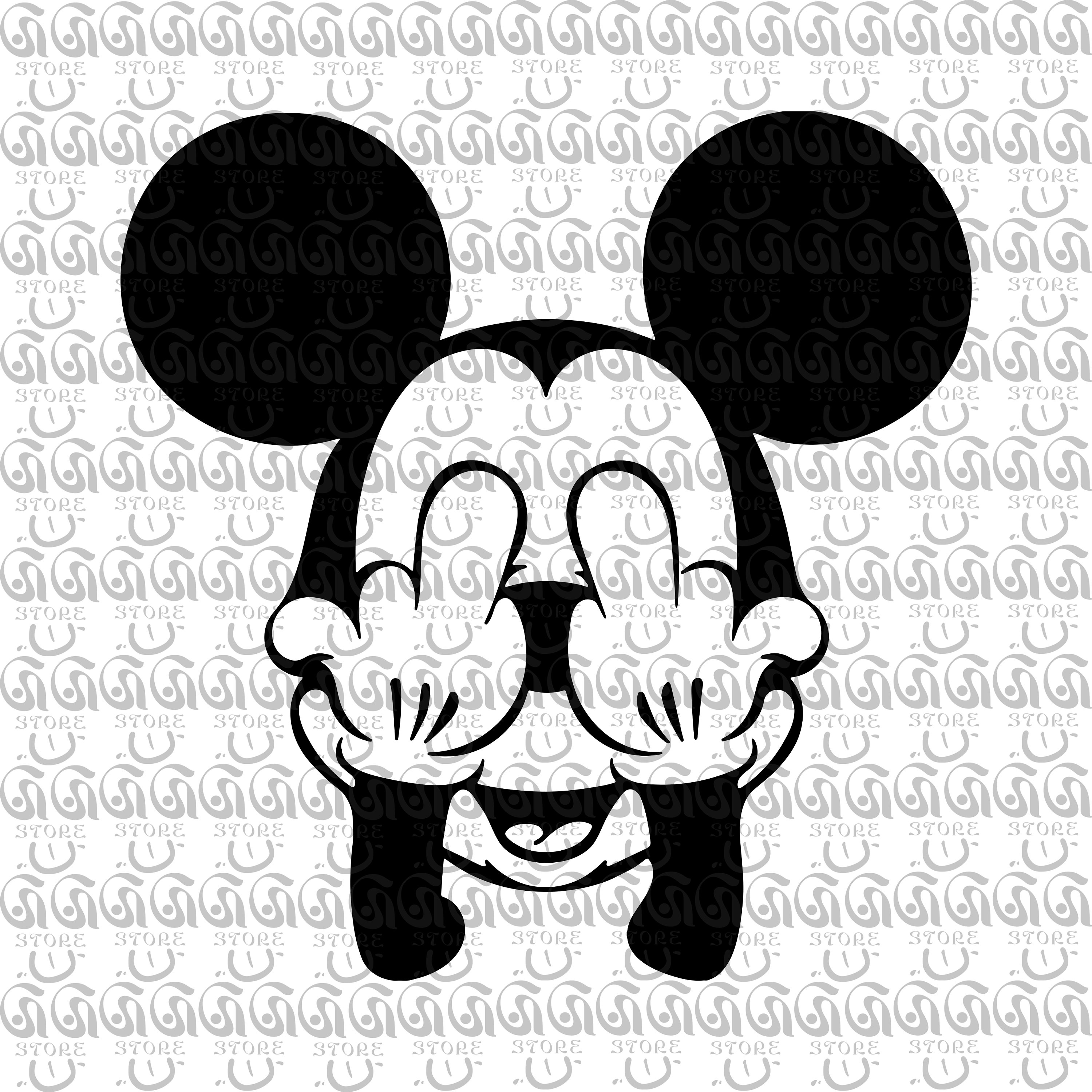 Mickey middle finger - Etsy 日本