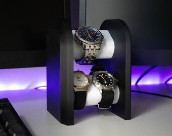 Support de Montres Moderne - Présentoir Montres en Impression 3D Noir & Marbre