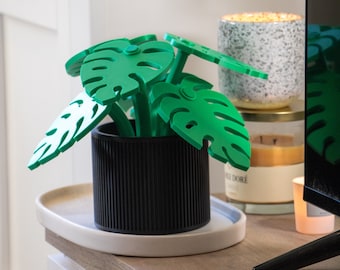 Monstera Lego - Plante Artificielle pour Décoration d'Intérieur Moderne ou Décoration Chambre Enfants - Impression 3D France