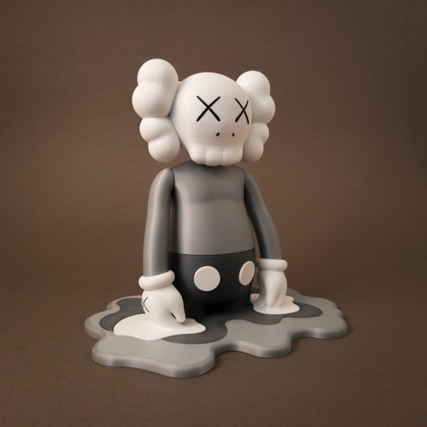 Figurine Kaws | Figurine Personnalisée Art Toy en impression 3D | Cadeau pop art pour Décoration Intérieure Contemporaine