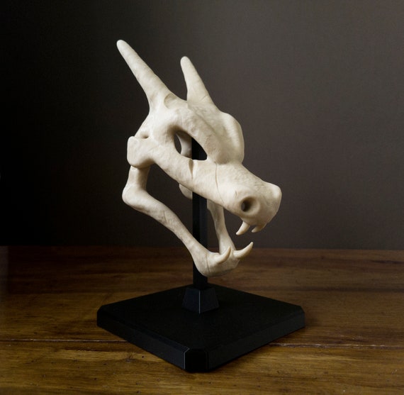 Figurine Pokémon - Charizard Skull en impression 3D - Cadeau personnalisé pour décoration chambre, décoration bureau, geek, décor stream