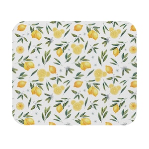 Tappetino per mouse Disney Forniture per ufficio Disney Decorazioni Disney Magic Kingdom Testa di Topolino al limone Regalo Cancelleria Disney Tappetino per mouse Topolino