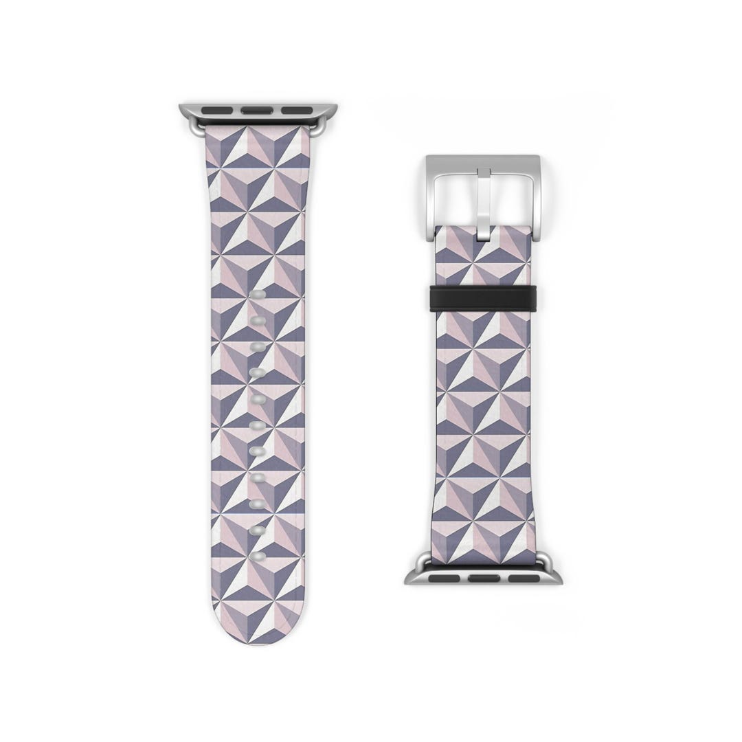 Epcot Spaceship Earth Inspired Geometric Pattern Watch Band, Faux ...