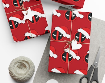 Deadpool Santa Wrapping Paper | Funny Christmas Gift Wrap