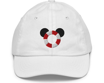 Kids Mouse Cruise Hat | Youth Nautical Vacation Cap