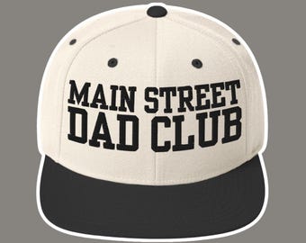 Main Street Dad Club Snapback Hat, Disney Dad Park Cap