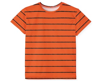 Petey Lil Petey Jersey for Kids | Orange Stripe Sports Shirt