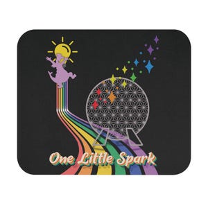 Disney Figment Pad Disney Office Supplies Disney Epcot Decor Floral Figment Gift Disney Stationery Epcot Ball mouse Pad