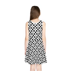 Kids and Toddler Dress for Disney, Girls Checker Dress, Girls' Sleeveless Dress Size 2T-XL