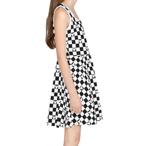 Kids and Toddler Dress for Disney, Girls Checker Dress, Girls' Sleeveless Dress Size 2T-XL