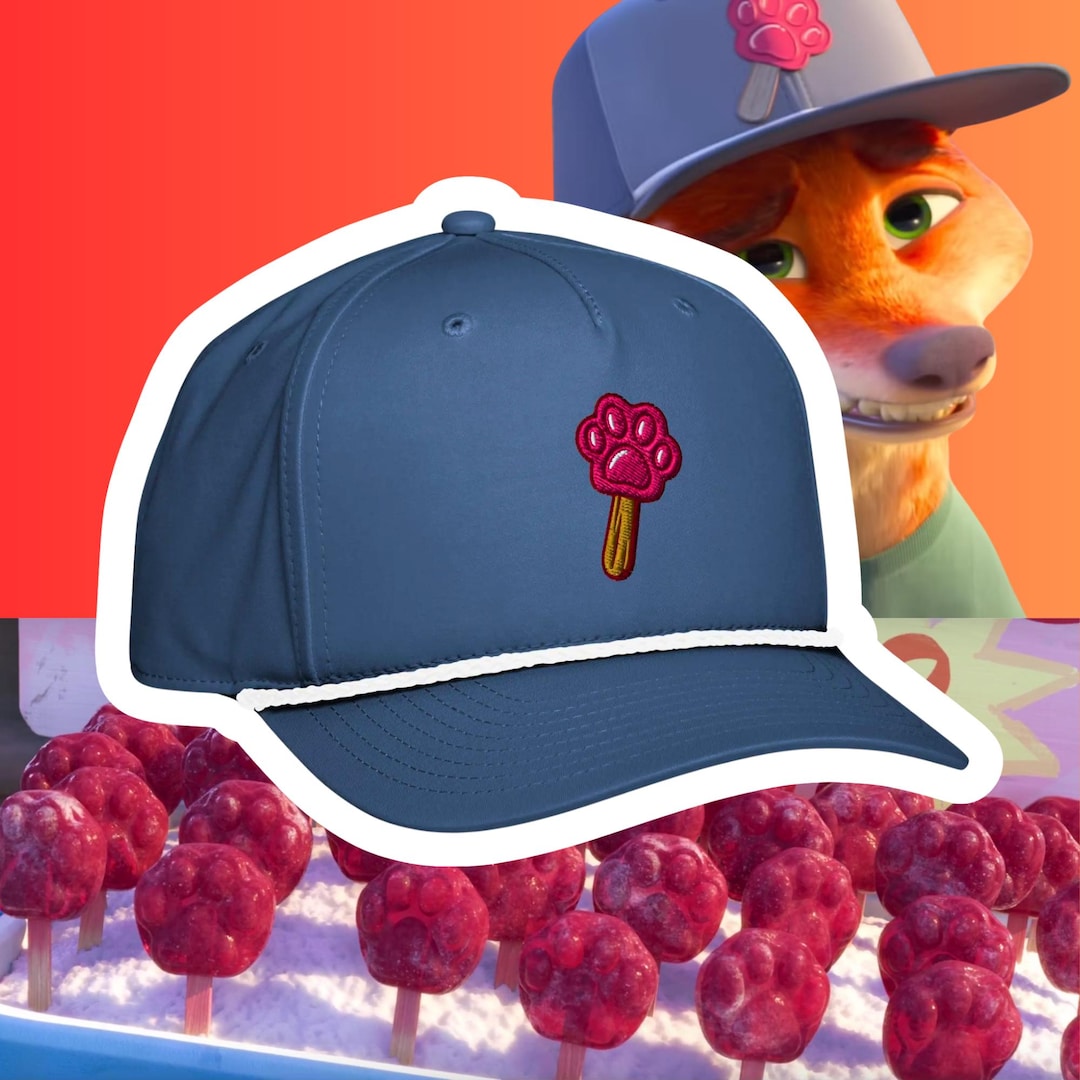 Nick Wilde Pawpsticle Hat, Embroidered Rope Cap - Etsy Israel