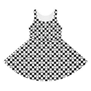Kids and Toddler Dress for Disney, Girls Checker Dress, Girls' Sleeveless Dress Size 2T-XL