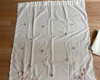 vintage Nursery Curtains 29x36.