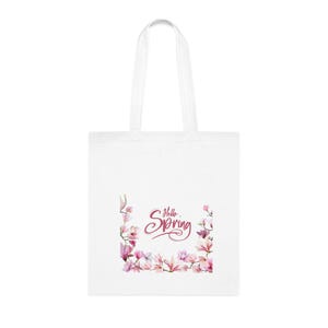 Cotton bag | Tote bag | Spring shopping bag | Spring shopper | Jute bag | Fabric bag | Fabric bag