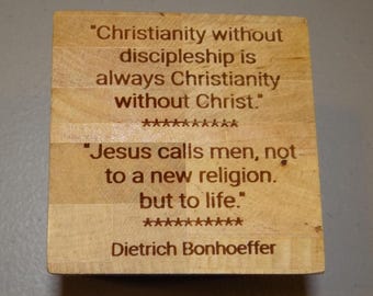 Dietrich Bonhoeffer Famous Quotes Cube
