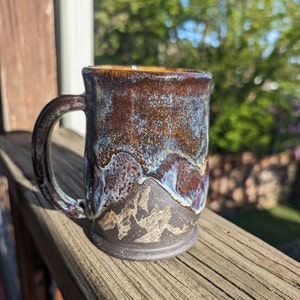 Handmade Midnight Mirage Mountain Mug