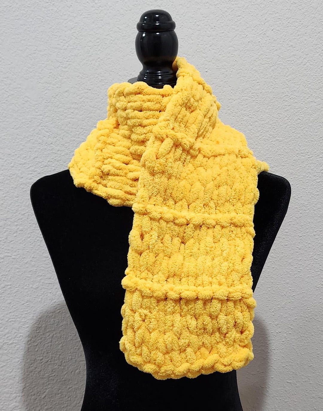 Chunky Hand Knit Scarf - Etsy