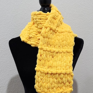 chunky hand knit scarf