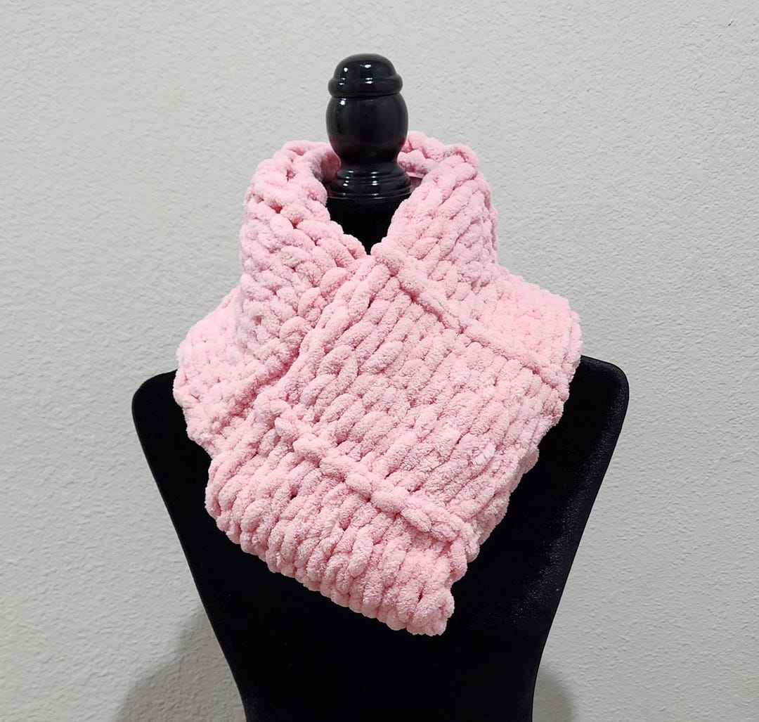 Chunky Hand Knit Scarf - Etsy