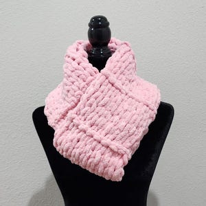 chunky hand knit scarf
