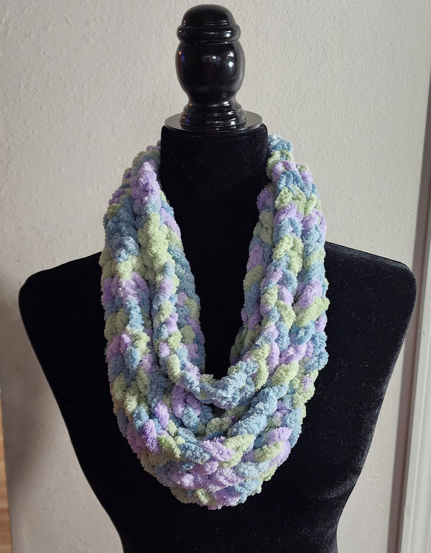 Hand Knit Infinity Scarf - Etsy