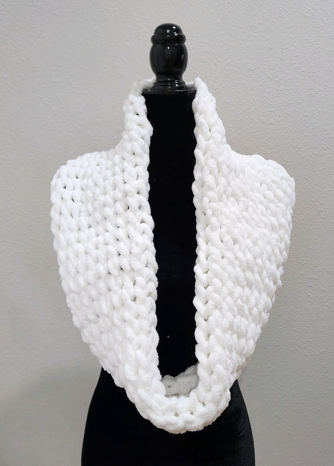 Hand Knit Scarf, Scarf, Crochet Scarf, Loop Yarn Scarf - Etsy