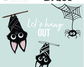 Archivo de trazador - Bruce & Friends Bat - SVG - DXF - Archivo de corte - Silhouette - Cricut