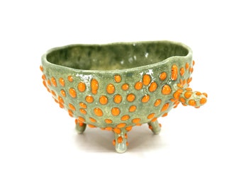 Cone 6/7 Midfire Drippers Frosty Gloop Glaze - Dreamsicle Orange