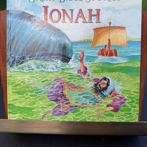 90s Great Bible Stories book about Jonah, by Baronet Books