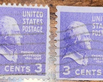 ERROR LOT Thomas Jefferson 1801-1809 3 Cent United States Stamps  display picture 1