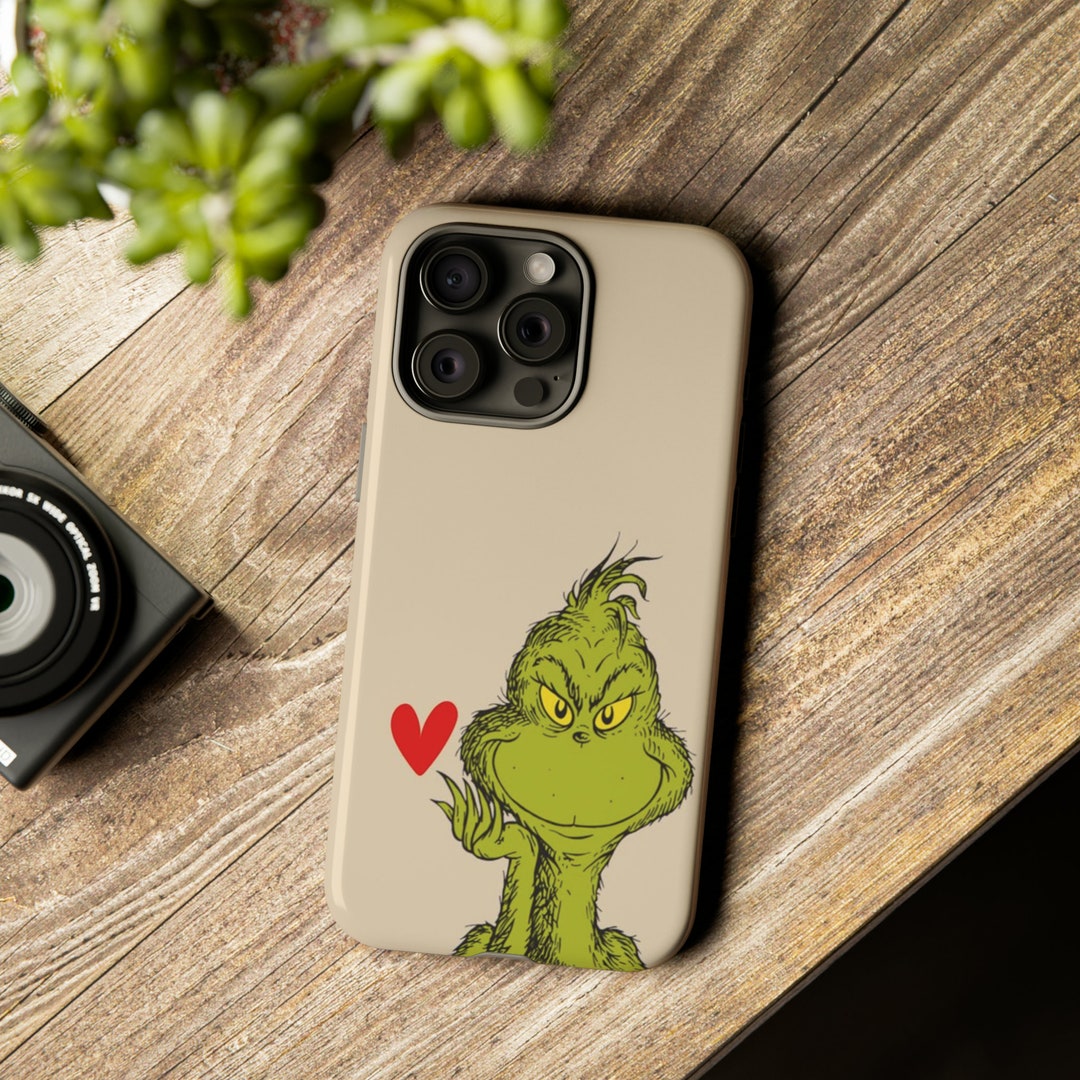 Cute Grinch Phone Case Funny Christmas Cover for iPhone 15 Etsy